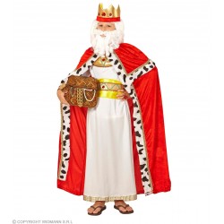 Karaļa tērps (apmetnis un, kronis), izmērs: 128/140 cm.  