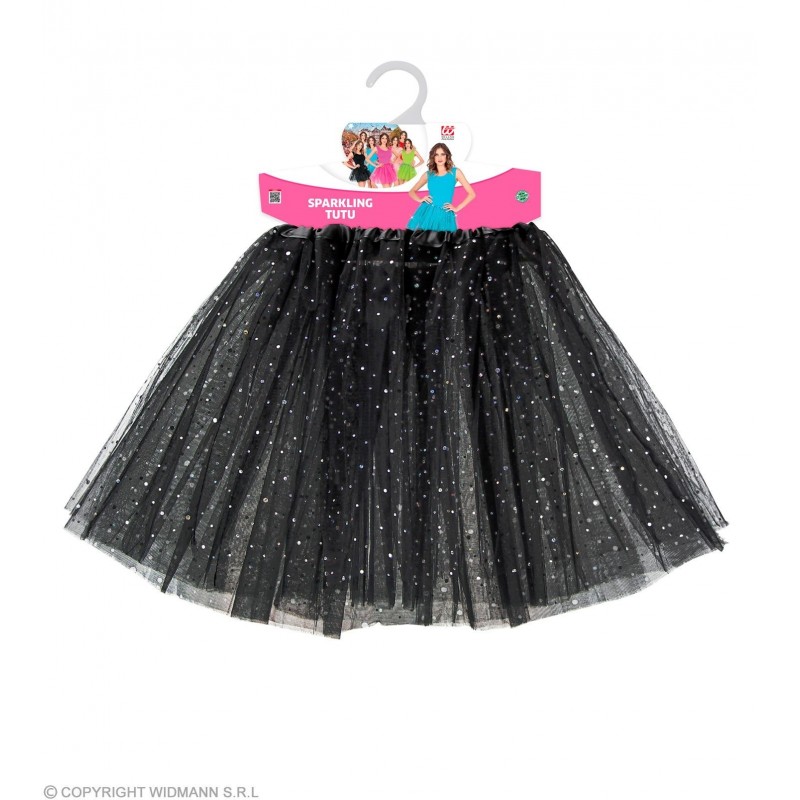 TUTU svārki. 40 cm, melni, ar vizuļiem 