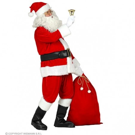 ZIEMASSVĒTKU VECĪŠA KOSTĪMS L/XL (žakete, bikses, josta, cepure, bārda, brilles, zābaku pārvalki, maiss)