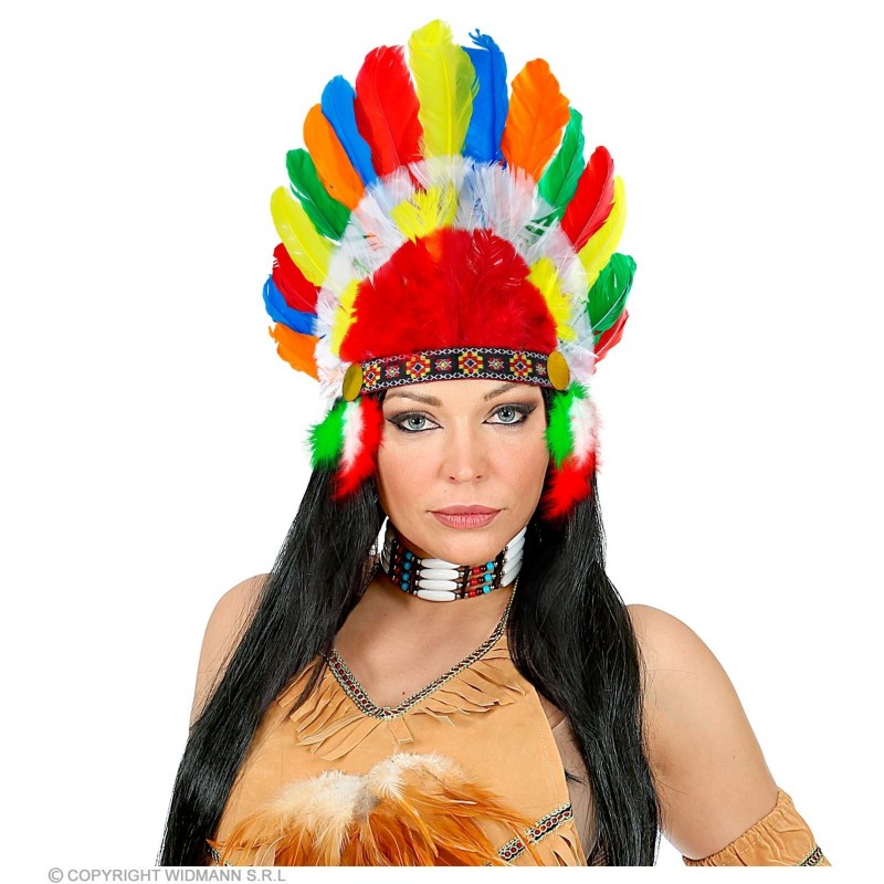 Indiāņu galvasrota ar spalvām