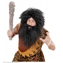 Pirātu melna parūka un barda