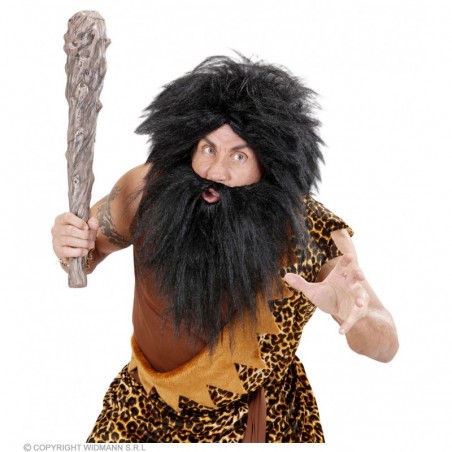 Pirātu melna parūka un barda