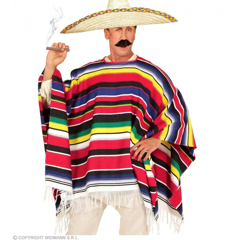 Meksikāņu pončo pieaugušajiem