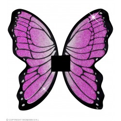 Tauriņa spārni, rozā, ar gliteru, 50 x 50 cm