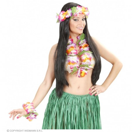 Havajiešu virtenes komplekts (krelles, vainags aproce) Maui