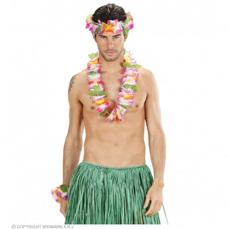 Havajiešu virtenes komplekts (krelles, vainags aproce) Maui