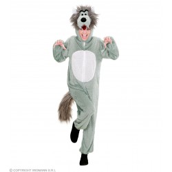 Vilka kostīms pieaugušajiem  (kombinezons ar kapuci un masku), M/L (175 cm)