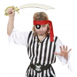 Pirātu zobens un acu plāksteris, 47 cm 