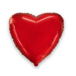 Шар в форме красного сердца, фольгированный, 43 см 
