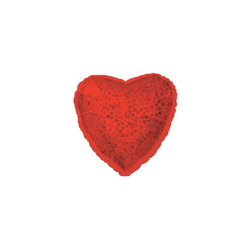 Шар в форме сердца с узором в виде маленьких сердечек, фольгированный, 43 cm 