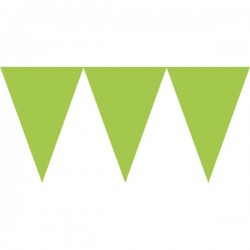 Vimpeļu virtene, salātu zaļā - 24 karodziņi un 4.50 m lente 