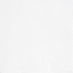 Galda salvetes, baltas, 2 slāņi, 33x33 cm, 20 gab. 