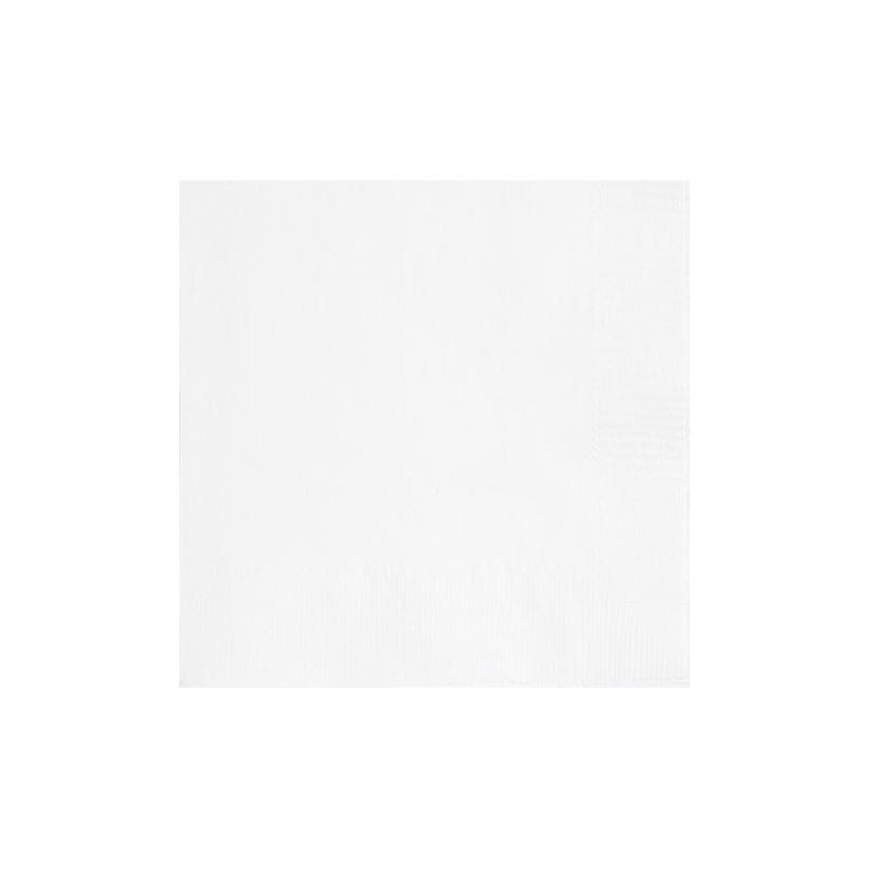 Galda salvetes, baltas, 2 slāņi, 33x33 cm, 20 gab. 