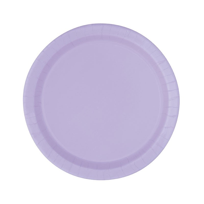 Papīra šķīvji lilla, 23 cm, 8 gab 
