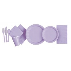 Papīra šķīvji lilla, 23 cm, 8 gab 