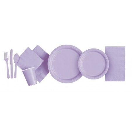 Papīra šķīvji lilla, 23 cm, 8 gab 