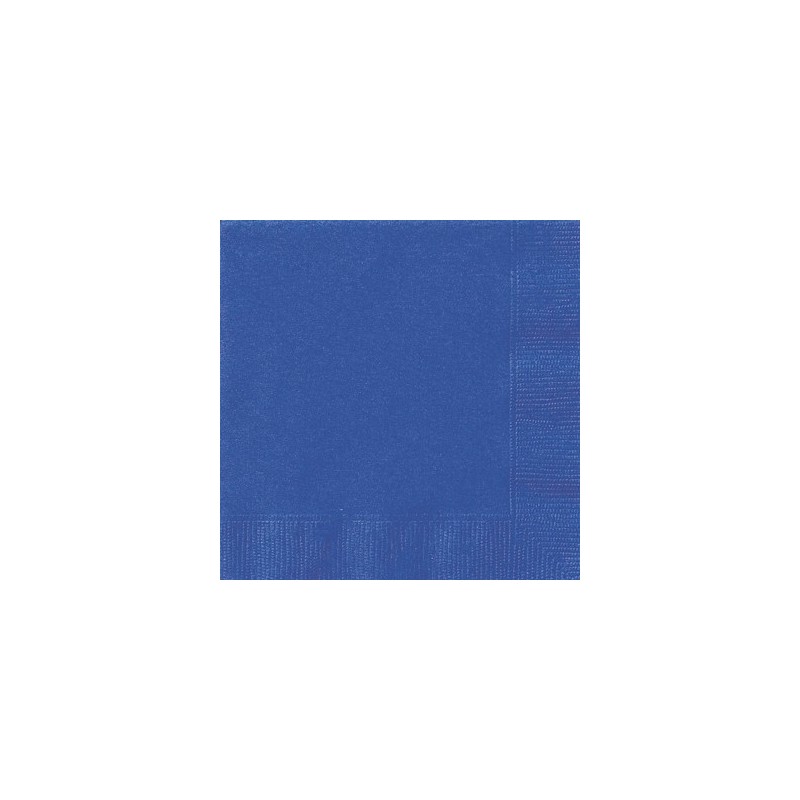 Galda salvetes, zilas, 2 slāņi, 33x33 cm, 20 gab. 