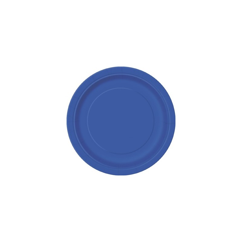 Papīra šķīvji zili, 23 cm, 8 gab 