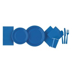 Papīra šķīvji zili, 23 cm, 8 gab 