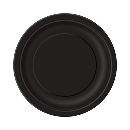 Papīra šķīvji melni, 23 cm, 8 gab 