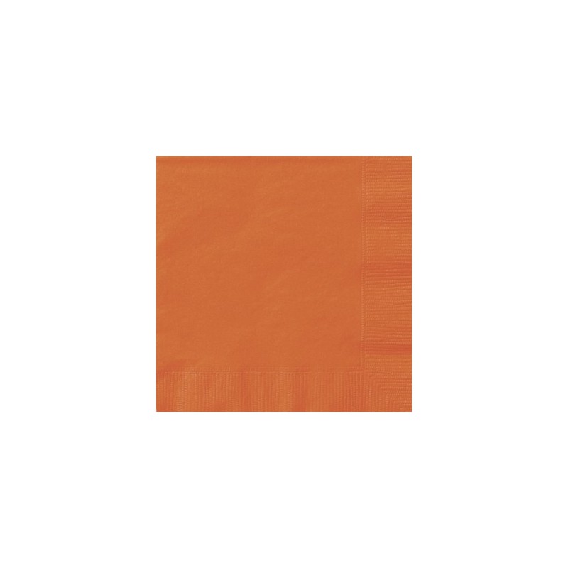 Galda salvetes, oranžas, 2 slāņi, 33x33 cm, 20 gab. 
