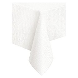 Papīra balts galdauts ar polietilēna oderi, 137 x 274 cm     