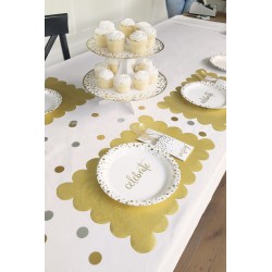 Galda paliktnis zelta ar gliteru, 43 x 28 cm, 8 gab.  