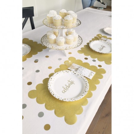 Galda paliktnis zelta ar gliteru, 43 x 28 cm, 8 gab.  