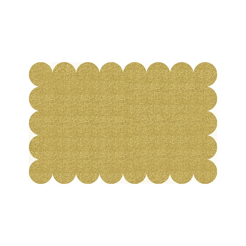 Galda paliktnis zelta ar gliteru, 43 x 28 cm, 8 gab.  