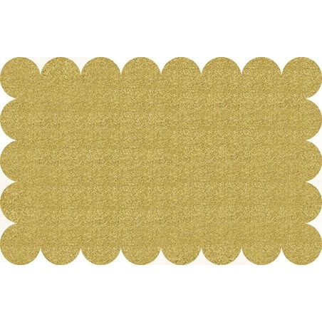 Galda paliktnis zelta ar gliteru, 43 x 28 cm, 8 gab.  