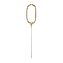 Brīnumsvecīte “0” cipara formā, 17,8 cm, zelta