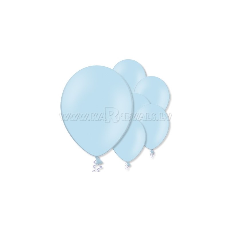 10.5"/27cm lateksa balons, pastels, gaiši zila, 15 gab.