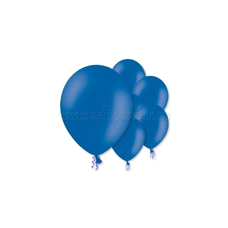 10.5"/27cm  lateksa balons, pastels, zils,  15 gab.