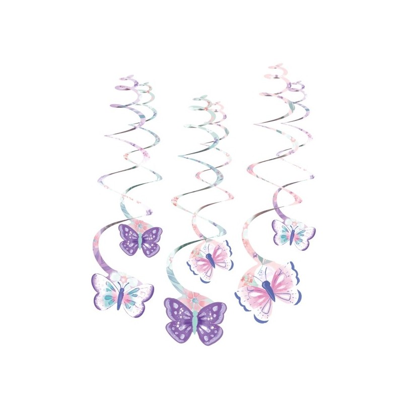 Piekaramās dekorācijas "Tauriņi", 14 x 80 cm, 6 gab. 