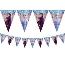 Vimpeļu virtene "Frozen 2", 2,9 m, 9 karodziņi 