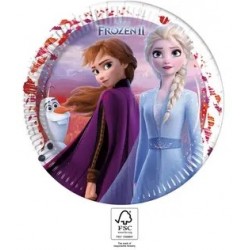 Šķīvji "Frozen 2",  23 cm 8 gab 