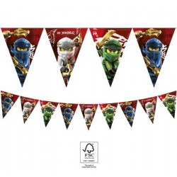 Vimpeļu virtene "Lego® Ninjago", 2,9 m, 9 karodziņi 