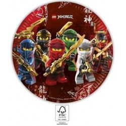 Šķīvji "Lego® Ninjago" 23 cm, 8 gab. 