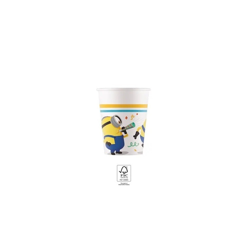 Glāzītes "Minions Movie" 200ml 8 gab. 