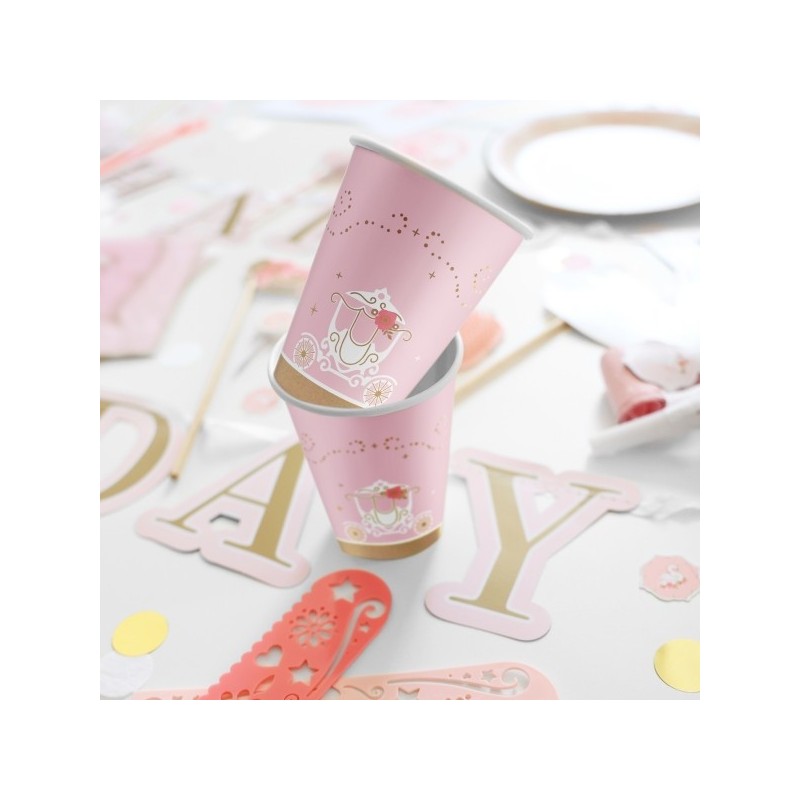 Glāzītes "Princešu diena", 250 ml, 8 gab 