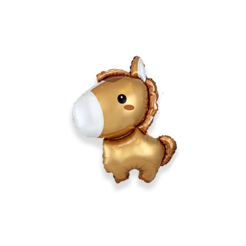 Folija balons "Zirdziņš", brūnais, 87 x 72 cm, FM1 