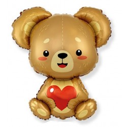 Folija balons “Mīlestības Lācis”, brūnais, 73 x 95 cm, FM1 
