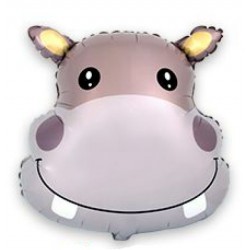 Шар «Бегемотик» фольгированный, большая фигура, 56 х 56 см, FM1 