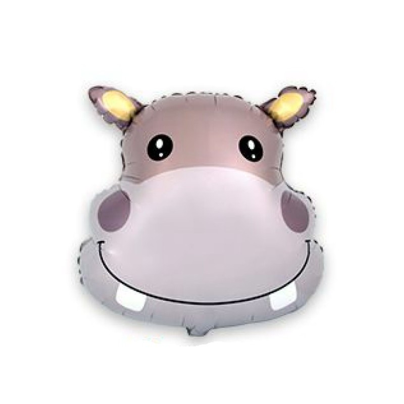 Hēlija balons "Hipopotams", lielā figūra, 56 x 56 cm, FM1 