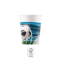 Glāzītes 'Futbols' 200 ml, 8 gab.