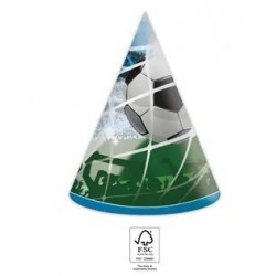 Cepurītes 'Futbols' 11x16 cm, 6 gab.