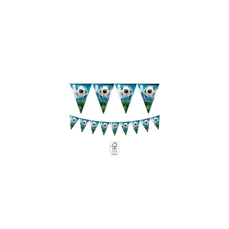 Vimpeļu (karodziņu) virtene 'Futbols' 2,3 m, papīra