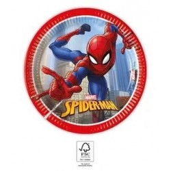 Šķīvji 'Spiderman' 20 cm, 8 gab.
