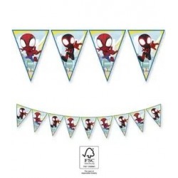 Vimpeļu (karodziņu) virtene 'Spidey And Friends' 2,3 m, papīra