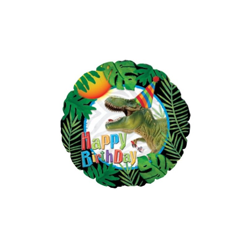 Шар "T-Rex Динозавр - День Рождения" фольгированный, 43 см 